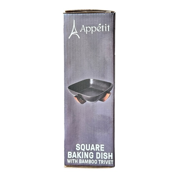 Servappetit Square Baking Dish‎ with Bamboo Trivet nib - Picture 2 of 2
